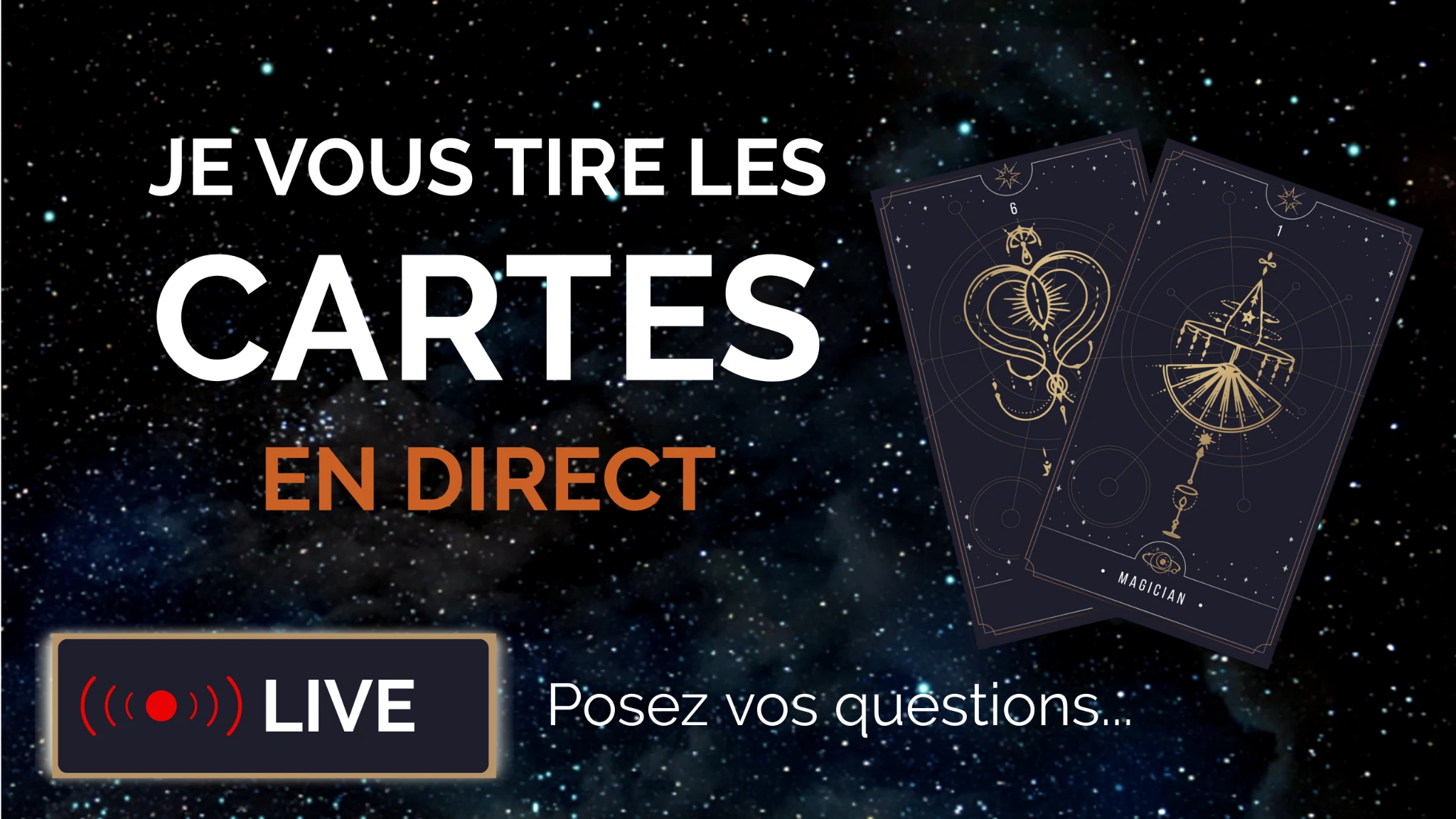 Guidance en direct par tirage de cartes