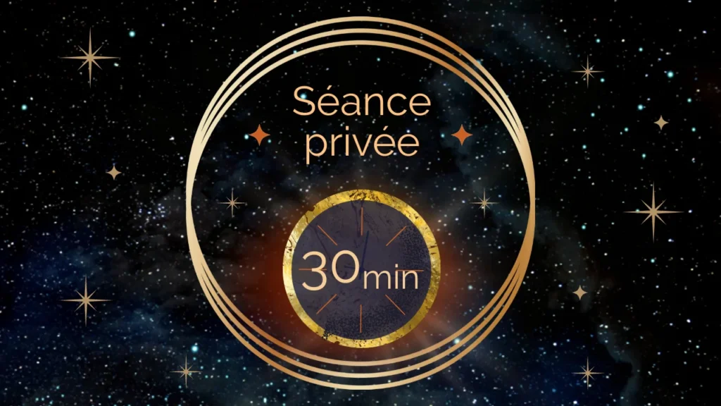 Séance privée de 30 minutes à distance dans une ambiance céleste